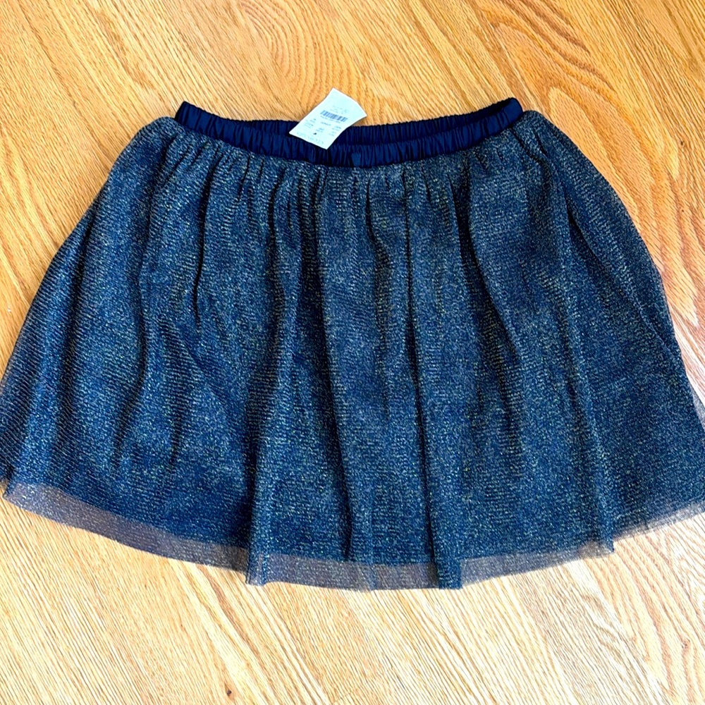 J.Crew crew cuts metallic pull on skirt